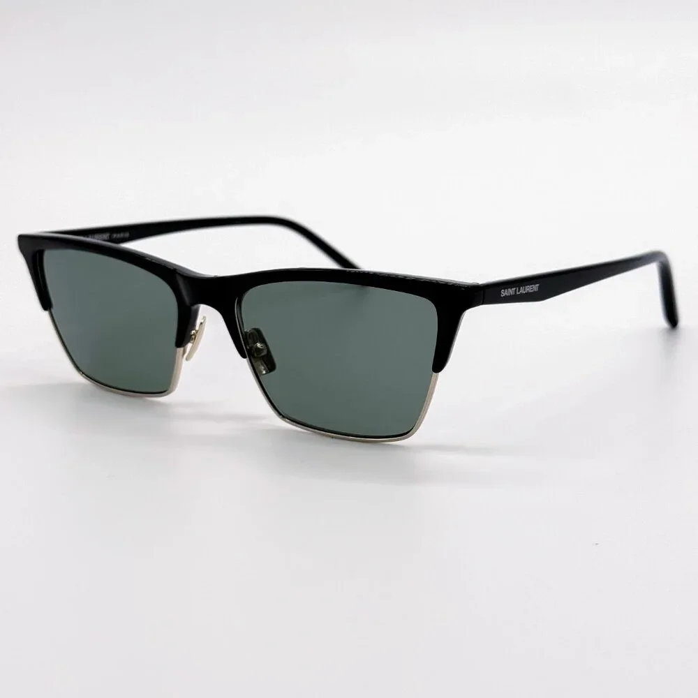NEW SAINT LAURENT SL767 001 BLACK GREEN SUNGLASSES SAINT LAURENT SL 767 - Picture 5 of 12